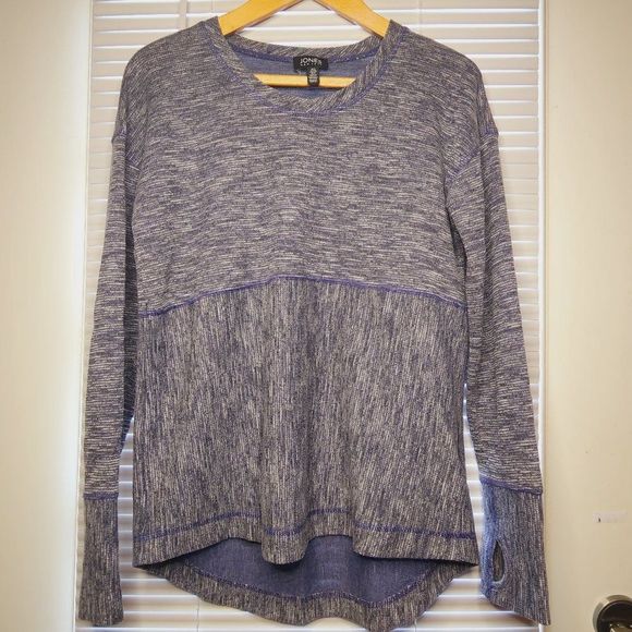 Jones New York | Casual Thermal Top | Heathered Purple - Picture 1 of 5
